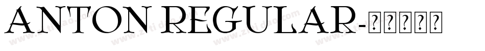 Anton Regular字体转换